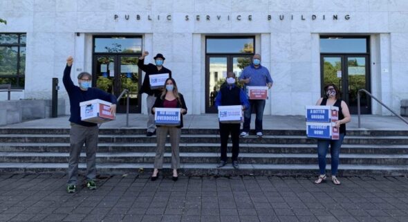 Proponents of the Drug Addiction Treatment and Recovery Act in Oregon turned in signatures for the ballot initiative last month. This week, the measure qualified for the November election.